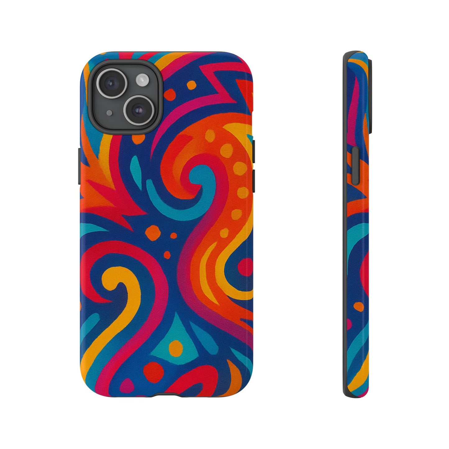 Vibrant Phone Case - Colorful Tough Case, Protective Cover, Unique Design, Trendy Gift, Phone Accessory