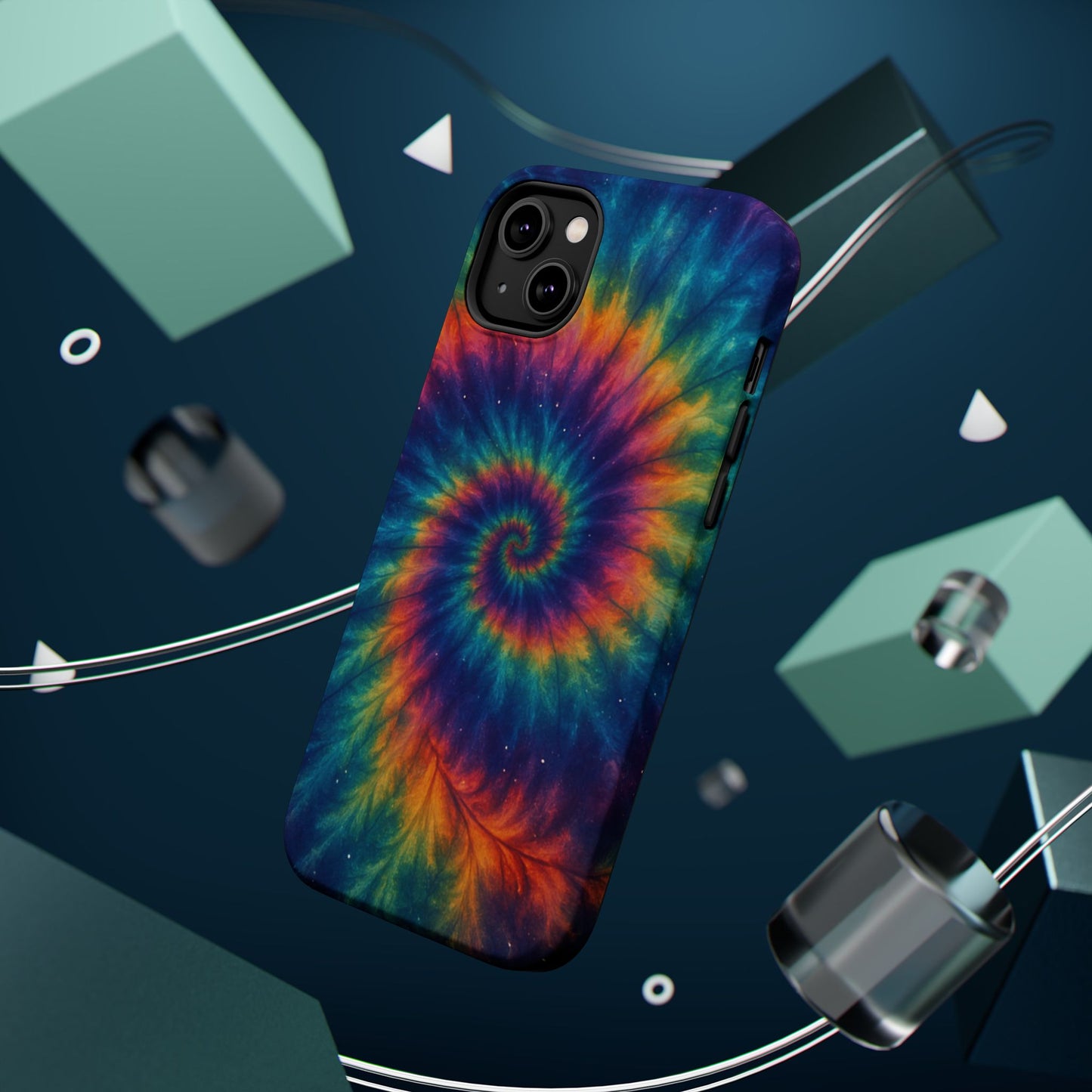 Colorful Tie-Dye Magnetic Phone Cases, Boho Phone Accessories, Unique Gift for Teens, Vibrant Phone Cover for Festivals, Summer Vibes