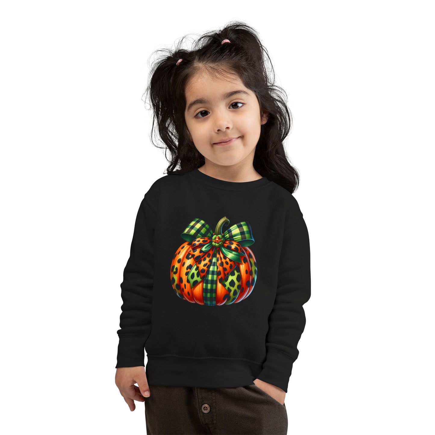 Cozy Toddler Sweatshirt with Pumpkin Design - Perfect for Fall, Halloween, Cute Kids Apparel, Seasonal Fashion, Pumpkin Lovers Gift