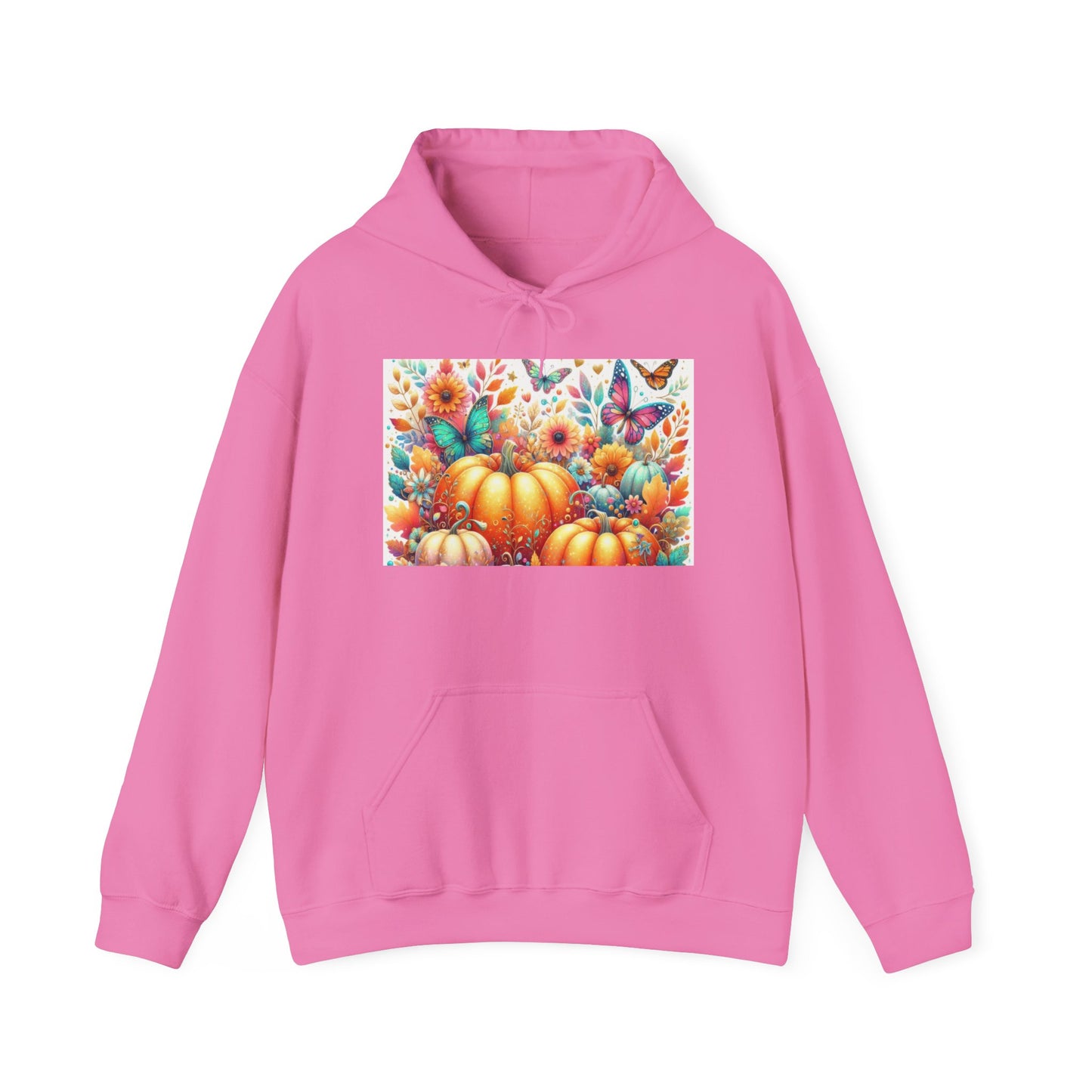 Autumn Floral Pumpkin Hoodie, Cozy Fall Sweatshirt, Nature Lover Gift, Halloween Attire, Harvest Fashion, Seasonal Style