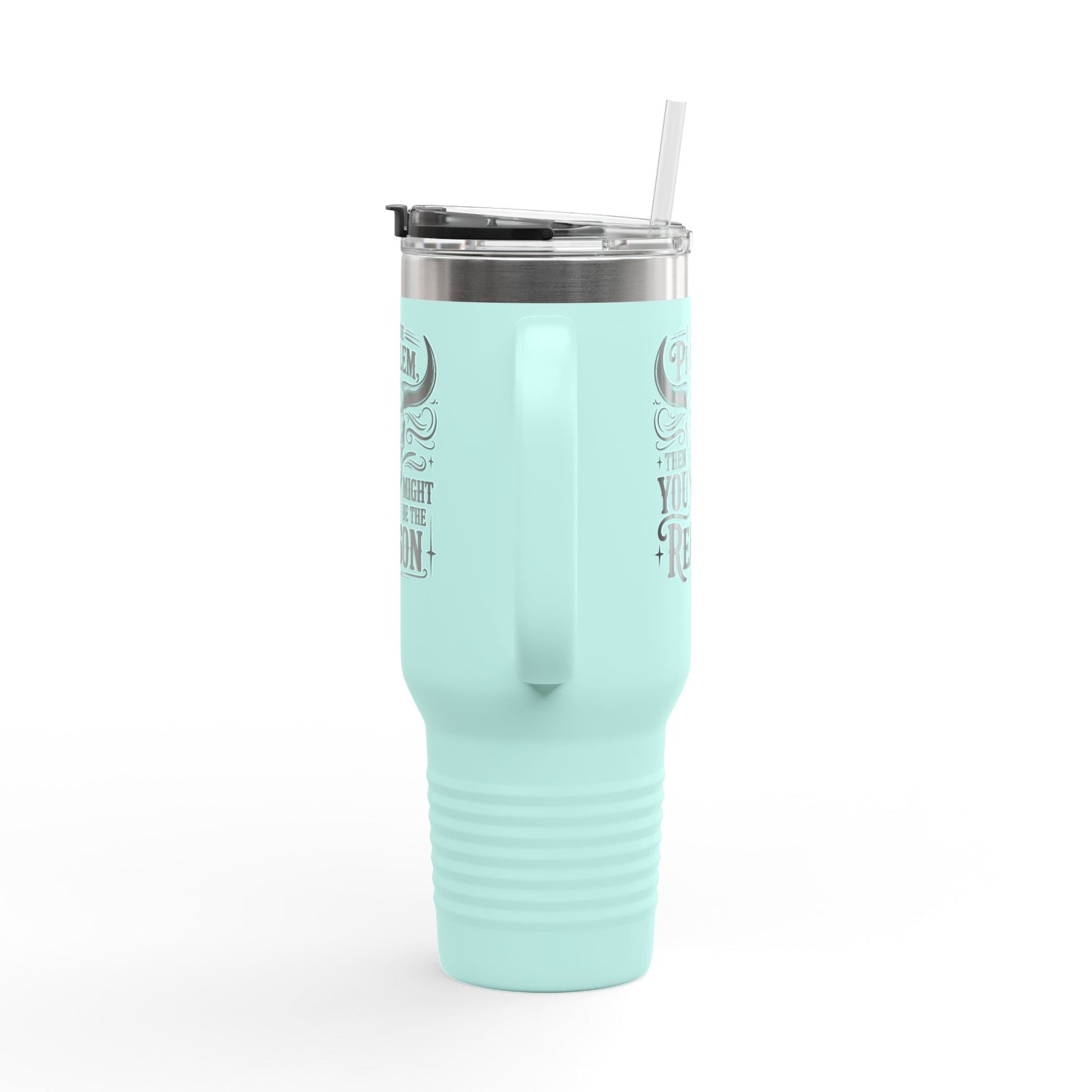 Funny Insulated Travel Mug, 40oz with Quote, Perfect for Road Trips, Camping, Gifting, and Daily Coffee Routines
