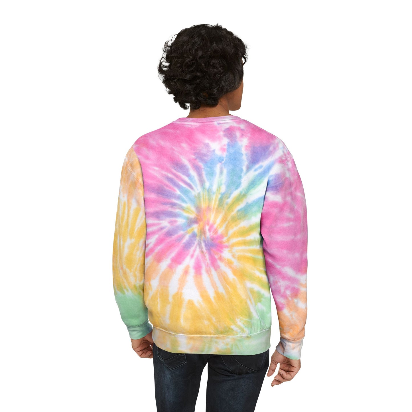 Cute Bunny Tie-Dye Sweatshirt, Unisex Tie-Dye Pullover, Pastel Cozy Sweatshirt, Unique Tie-Dye Apparel, Casual Fun Gift