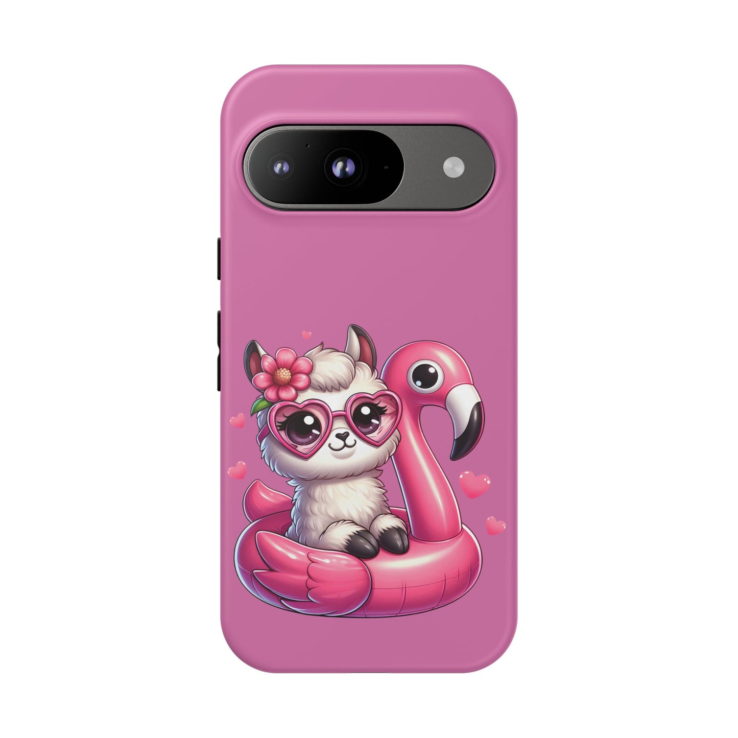 Cute Animal Phone Case, Phone Cover for Kids, Gift for Animal Lovers, Summer Vibes Accessory, Trendy Pink Case