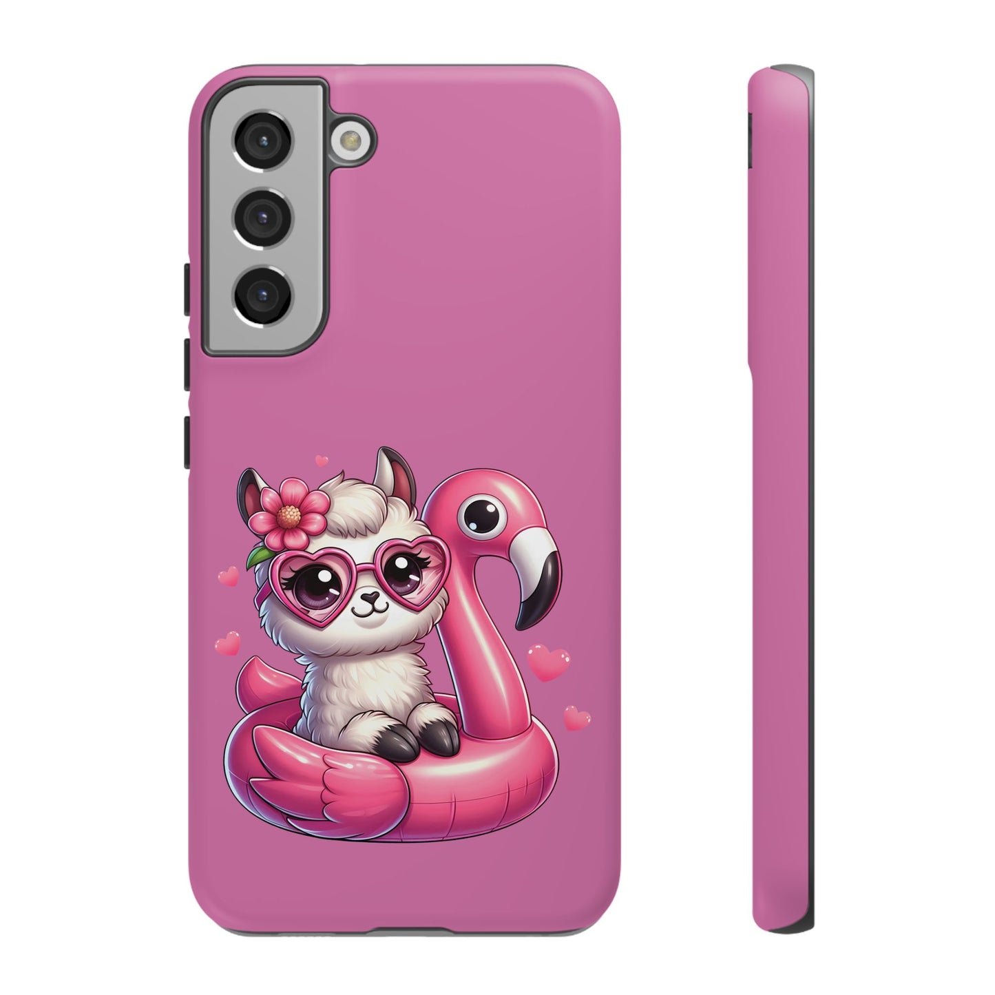 Cute Animal Phone Case, Phone Cover for Kids, Gift for Animal Lovers, Summer Vibes Accessory, Trendy Pink Case