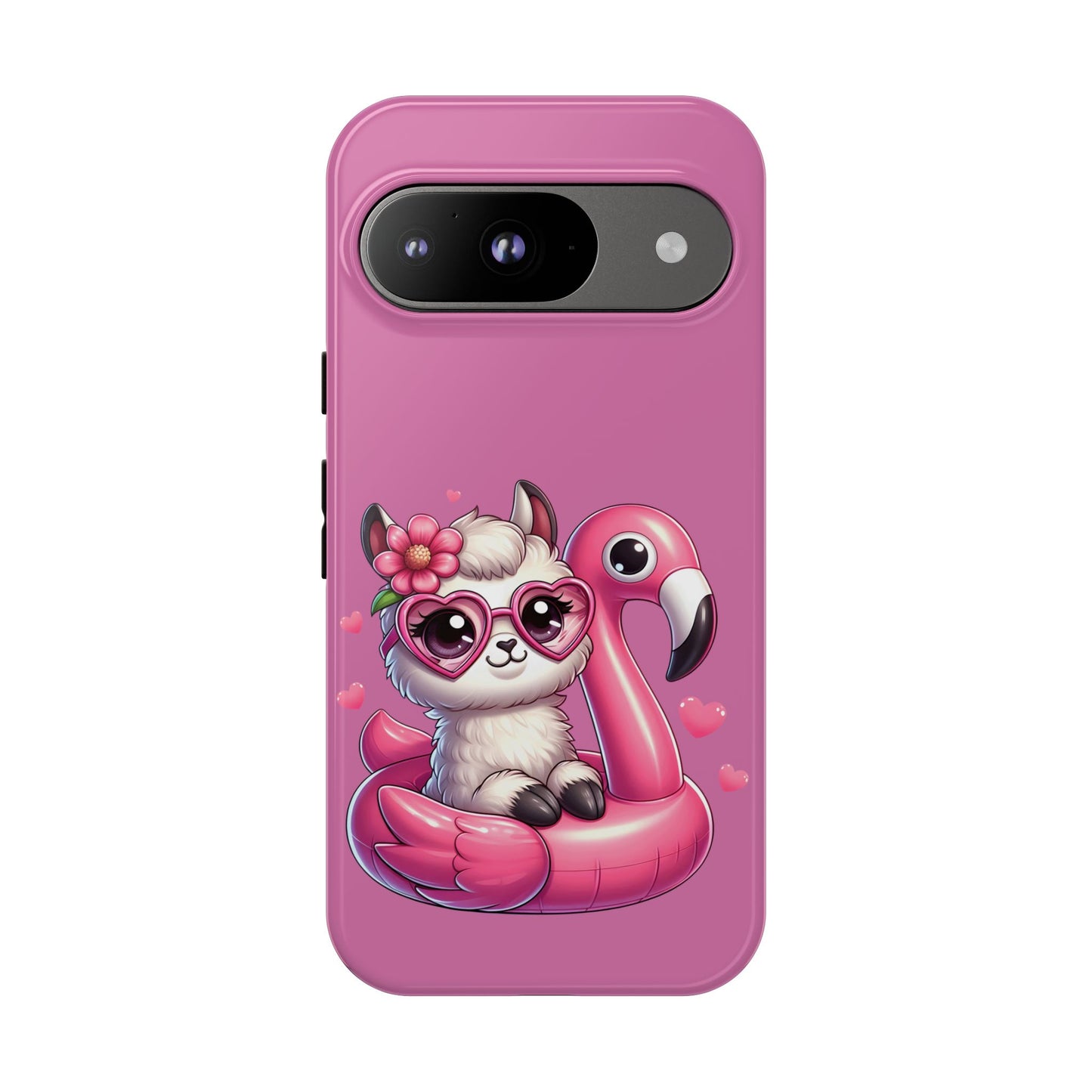 Cute Animal Phone Case, Phone Cover for Kids, Gift for Animal Lovers, Summer Vibes Accessory, Trendy Pink Case