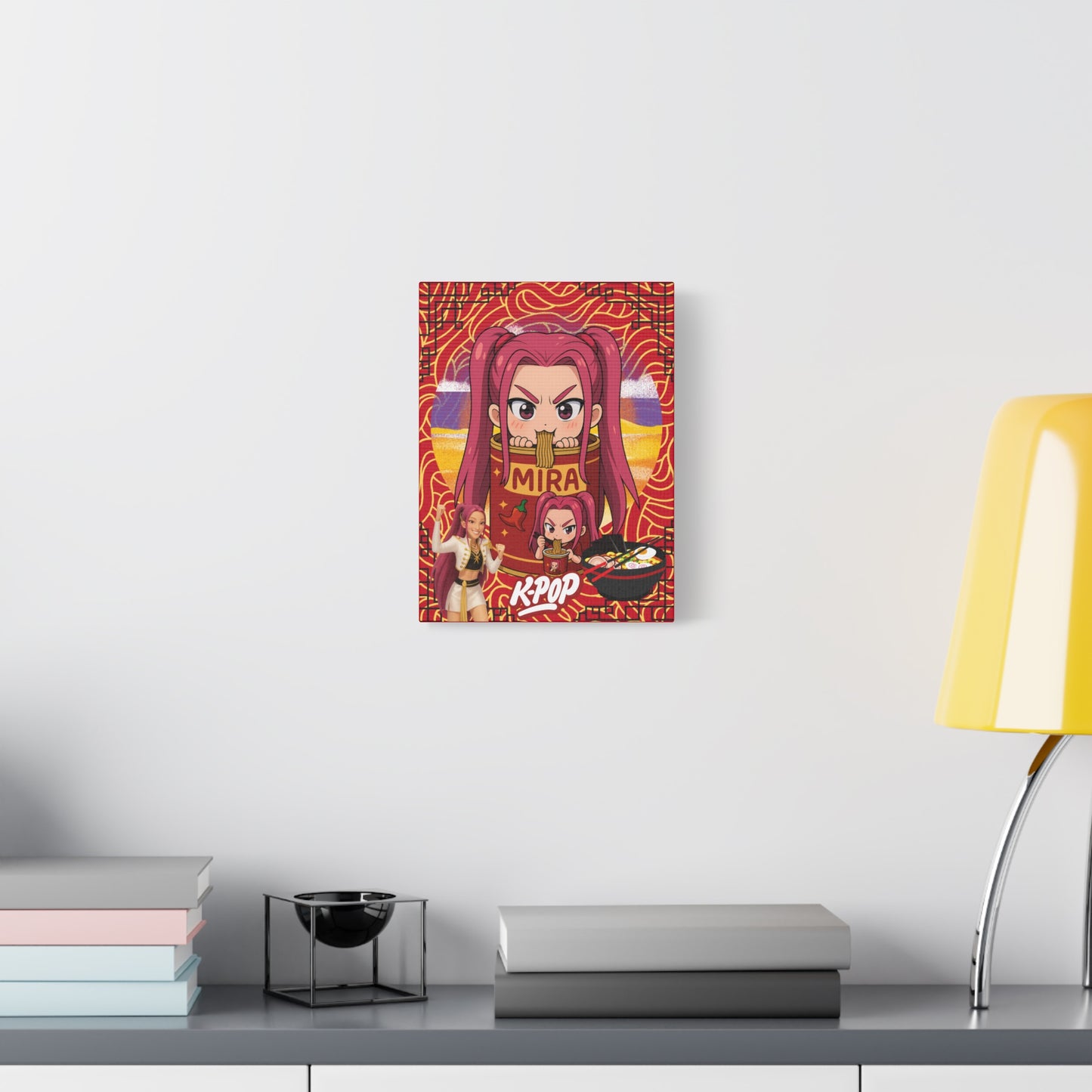 K-Pop Art Canvas Print, Perfect for Fans, Anime Wall Decor, Gift for Music Lovers, Vibrant Home Decoration, Cool Room Aesthetic