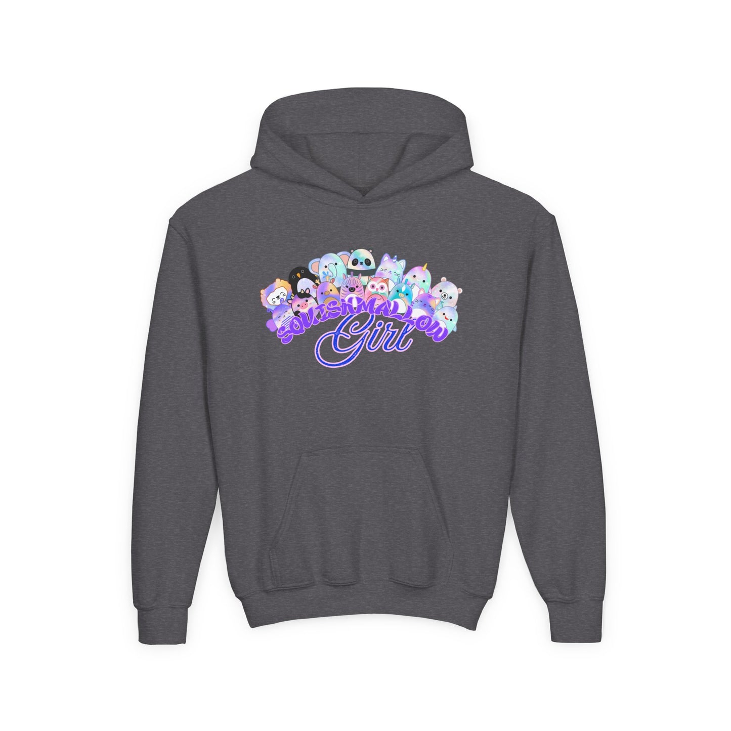Colorful Cartoon Hoodie for Girls, Cute Sweater for Kids, Gift for Birthdays, Cozy Fun, Youth Sweatshirt, Casual Outfit