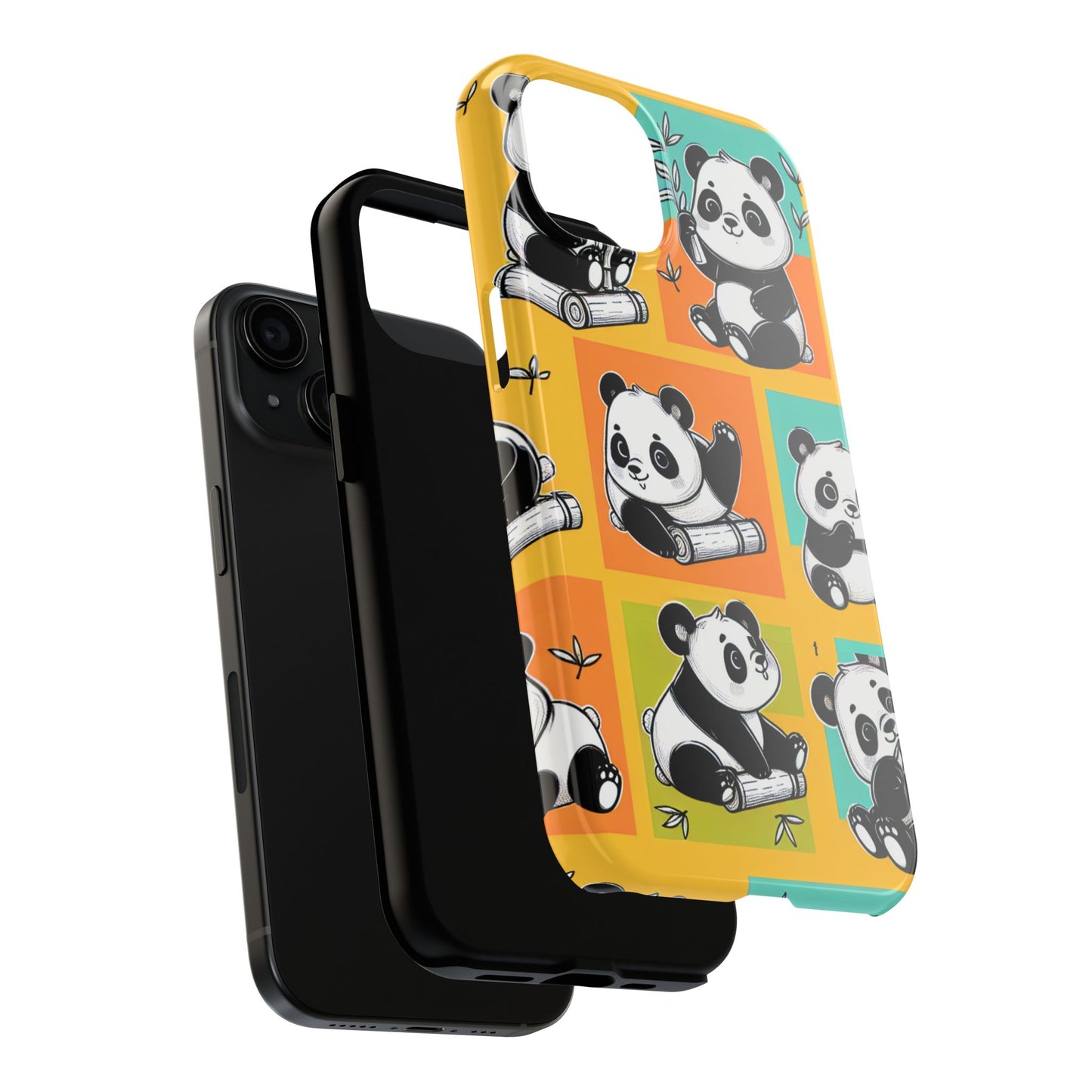 Cute Panda Phone Cases, Tough Panda Phone Cases, Gifts for Animal Lovers, Cute Cell Phone Cover, Fun Smartphone Accessories