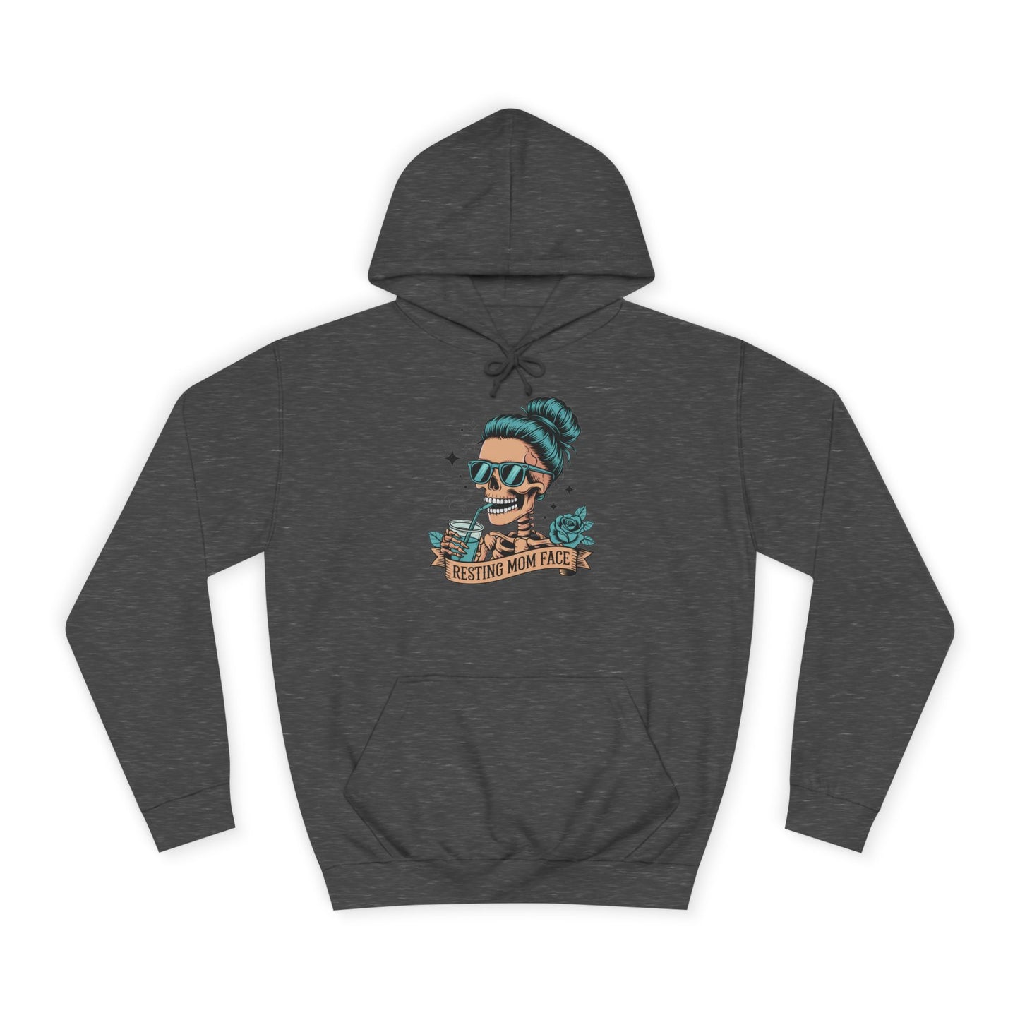 Resting mom face Trendy College Hoodie - Perfect for Campus Style, Gift for Students, Cozy Winter Wear, Unisex Culture Apparel, College Spirit Wear