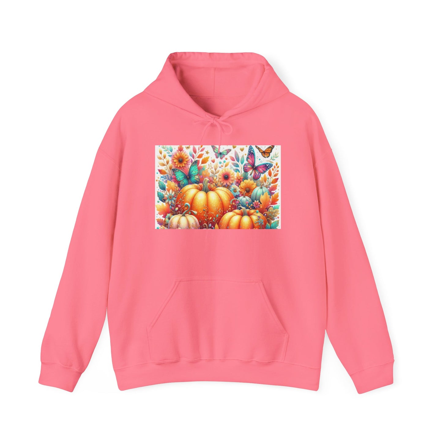 Autumn Floral Pumpkin Hoodie, Cozy Fall Sweatshirt, Nature Lover Gift, Halloween Attire, Harvest Fashion, Seasonal Style
