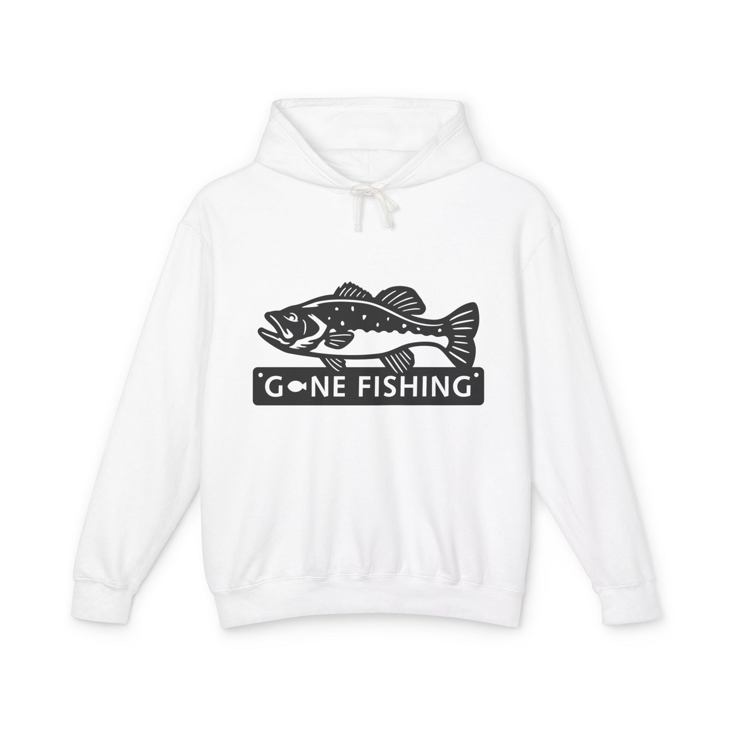 Gone Fishing Unisex Lightweight Hooded Sweatshirt | Perfect for Anglers, Fishing Gift, Outdoor Adventures, Casual Wear, Gift for Dad