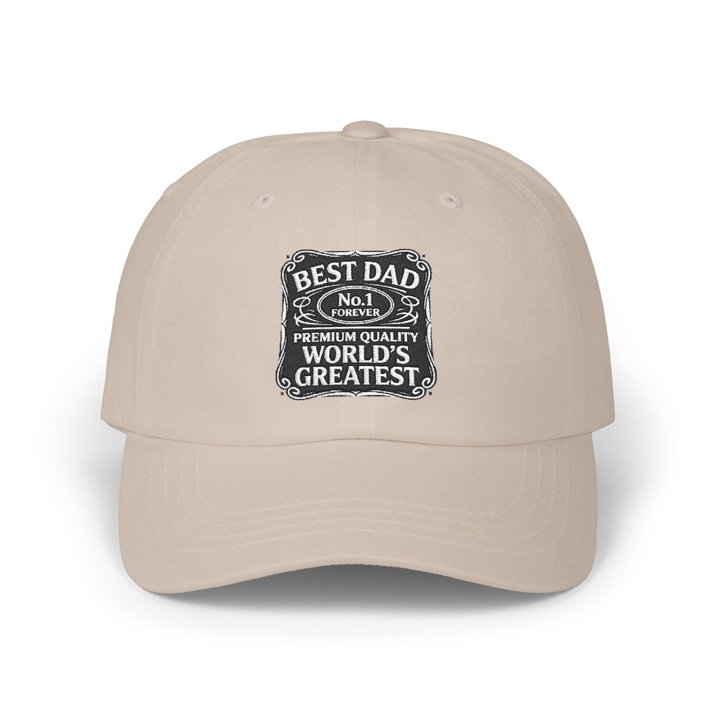 Classic Dad Cap - Best Dad Number 1 Hat, Perfect Father's Day Gift, Casual Style Cap, Unisex Fashion Accessory, Everyday Wear