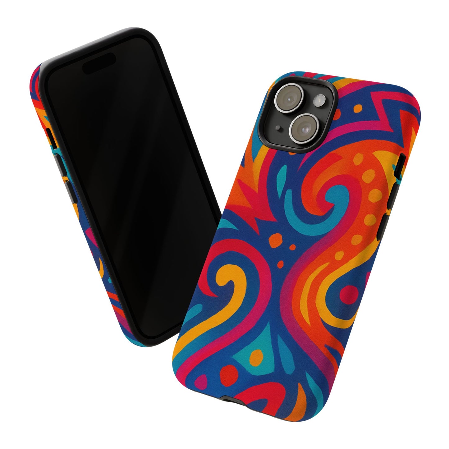 Vibrant Phone Case - Colorful Tough Case, Protective Cover, Unique Design, Trendy Gift, Phone Accessory