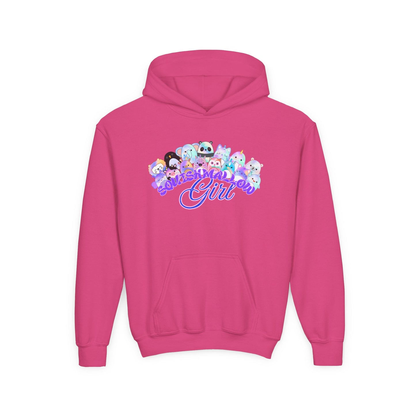 Colorful Cartoon Hoodie for Girls, Cute Sweater for Kids, Gift for Birthdays, Cozy Fun, Youth Sweatshirt, Casual Outfit