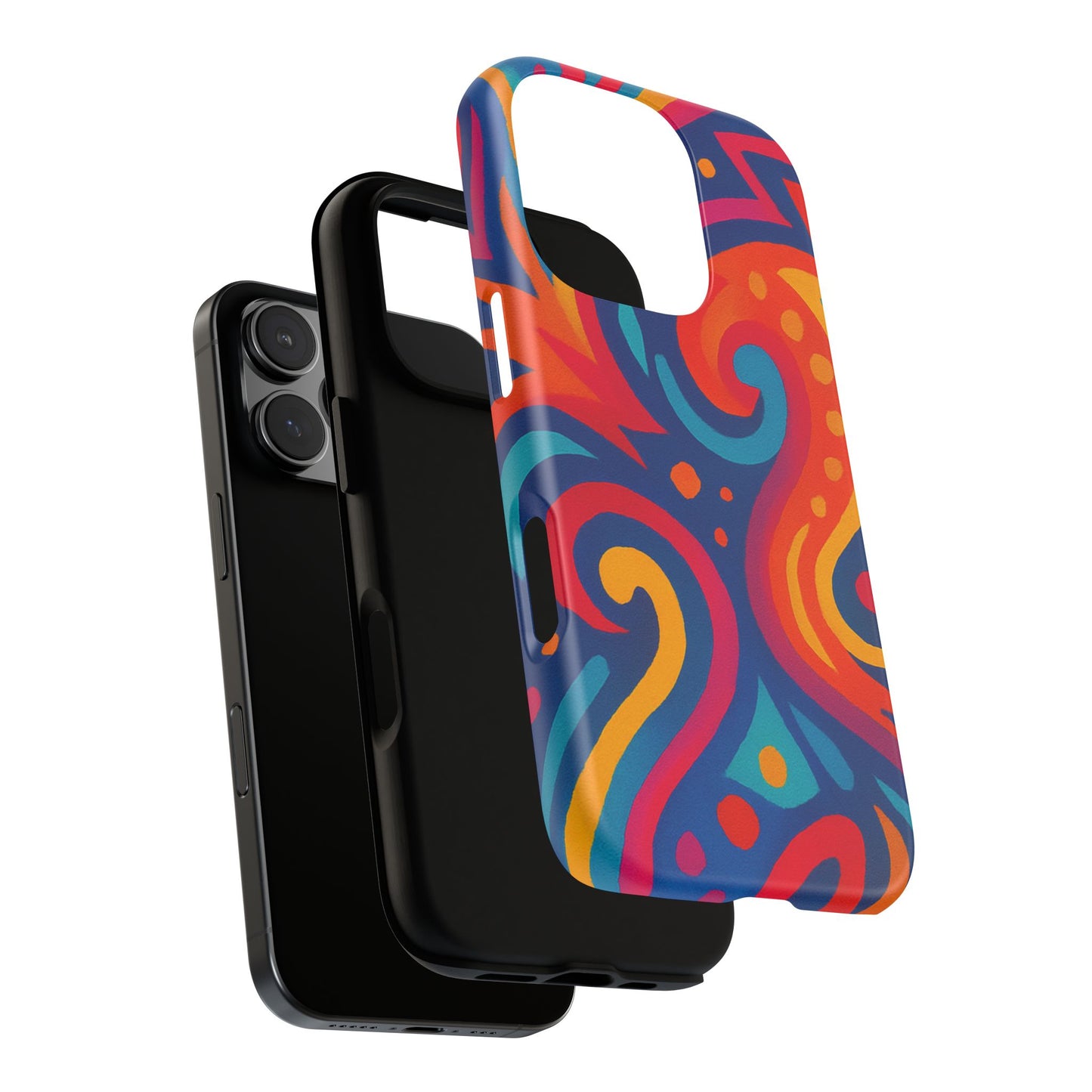 Vibrant Phone Case - Colorful Tough Case, Protective Cover, Unique Design, Trendy Gift, Phone Accessory