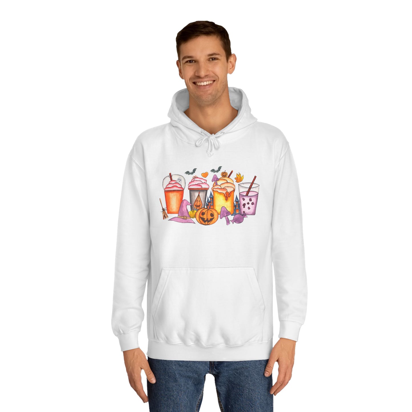 Unisex Halloween Hoodie for adults that want some fun drinking designs to give their clothes a pop of color