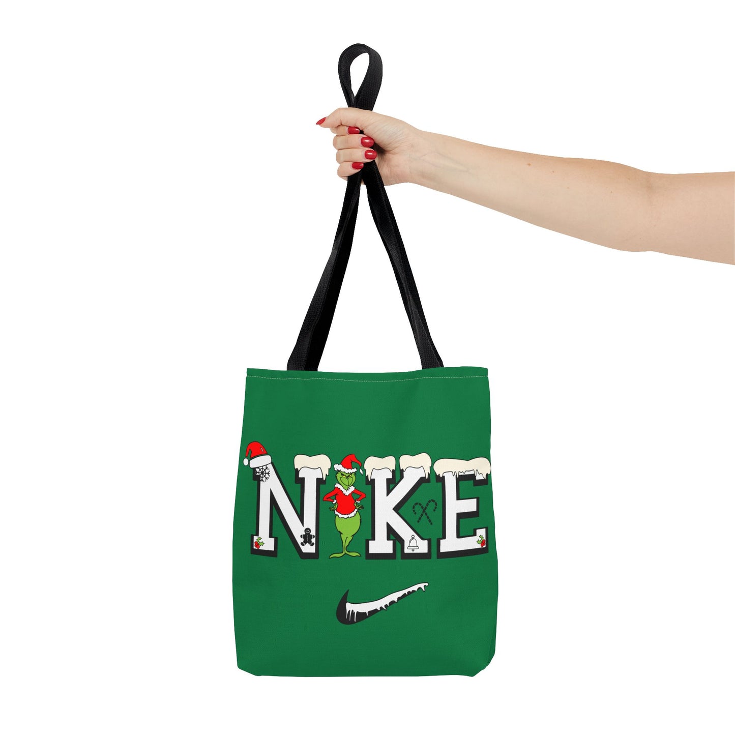Whimsical Christmas Tote Bag, Grinch Design, Holiday Shopping, Gift Bag, Eco-Friendly, Merry Christmas Decor