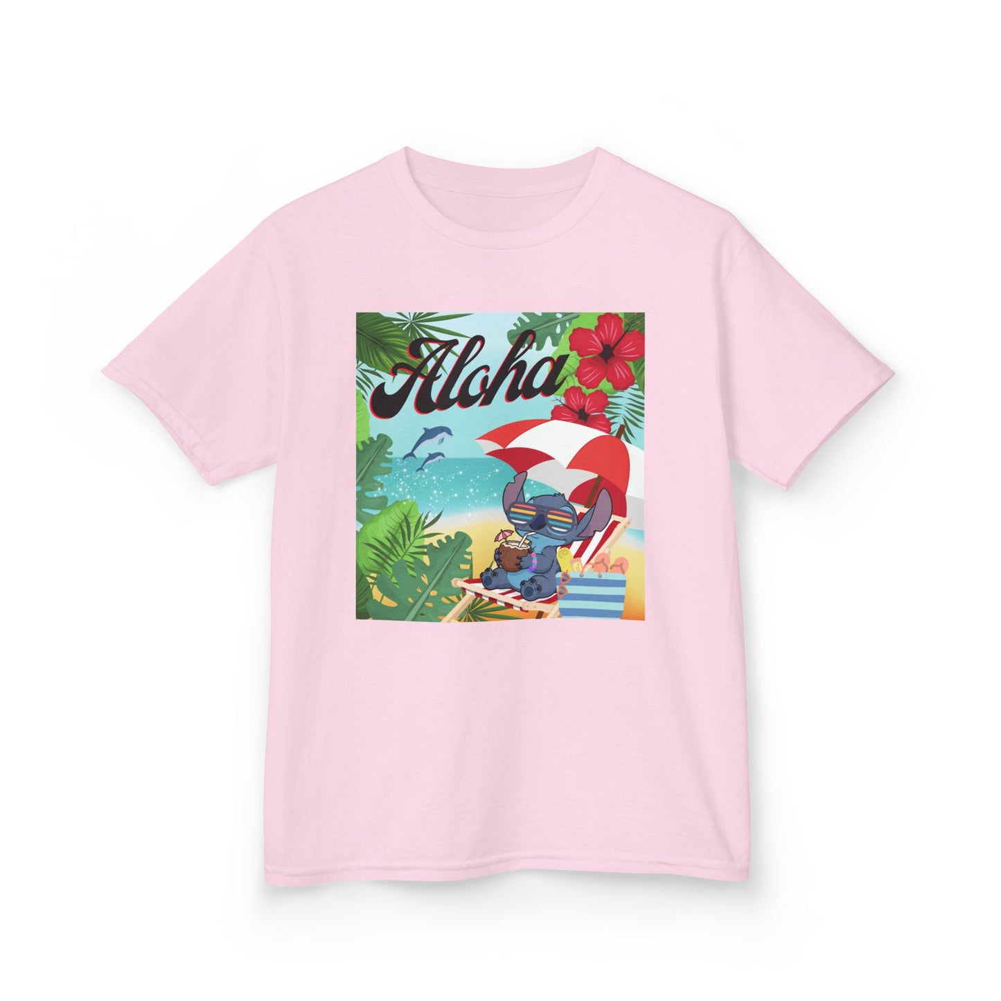 Aloha Paradise Kids Tee, Summer Shirt, Beachwear, Vacation Gift, Nature Lover Gift, Tropical Vibes, Kids Summer Fashion