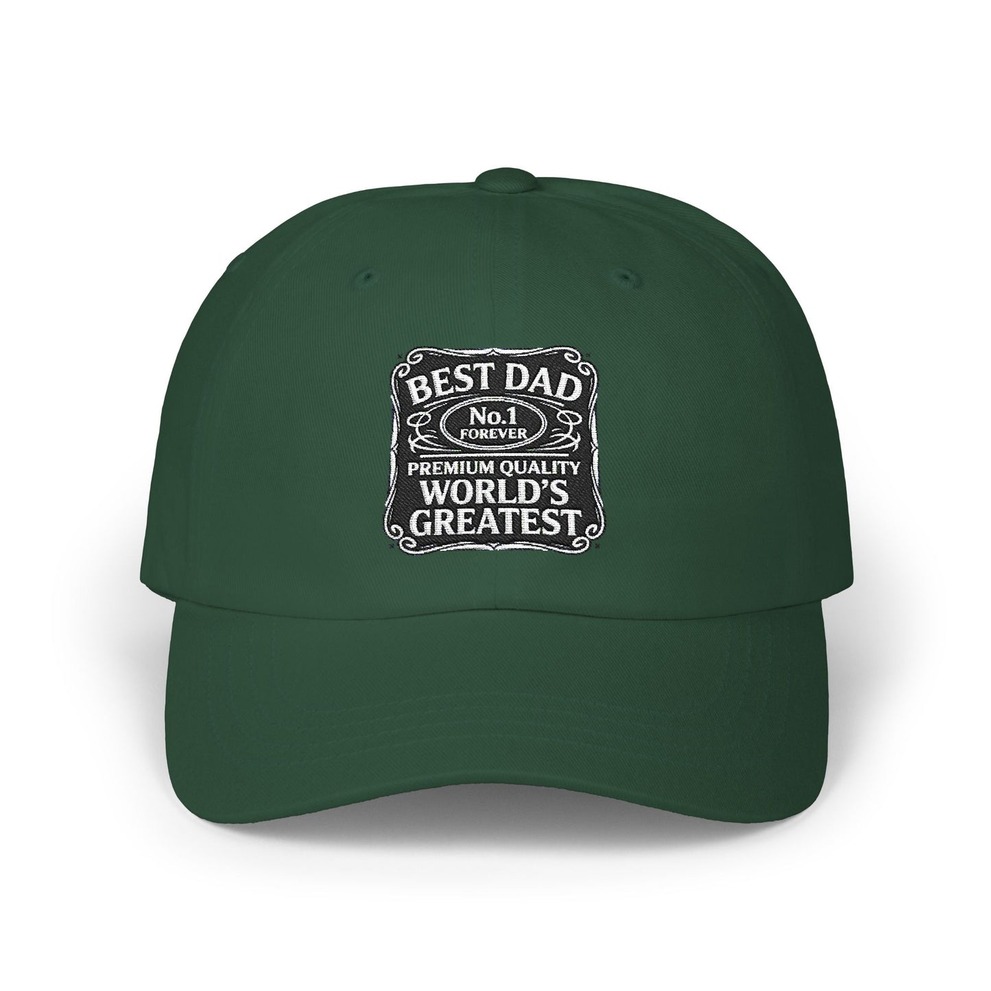 Classic Dad Cap - Best Dad Number 1 Hat, Perfect Father's Day Gift, Casual Style Cap, Unisex Fashion Accessory, Everyday Wear