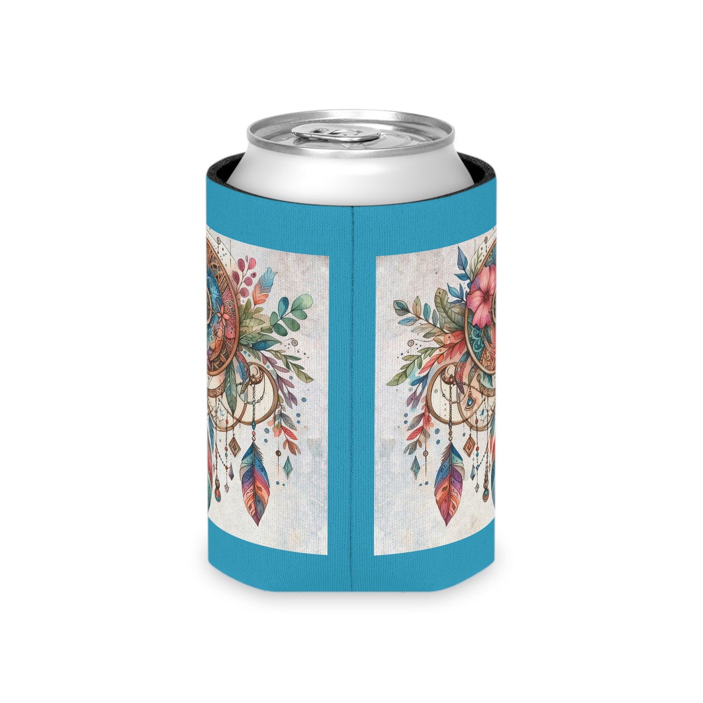 Dreamcatcher Can Cooler - Bohemian Beverage Holder, Perfect for Parties, Festivals, Outdoor Fun, Gifts for Nature Lovers, Summer Vibes