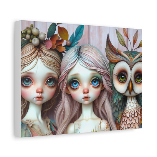 Whimsical Art Canvas Print, Fantasy Decor, Enchanted Wall Art, Magical Home Decor, Unique Gift, Kids Room Decoration