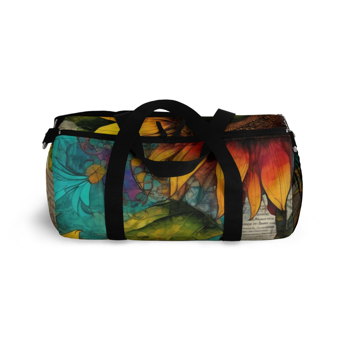 Vibrant Floral sunflower Duffel Bag - Perfect for Gym, Travel, Yoga, Sports, Weekend Getaways, Pet Owners