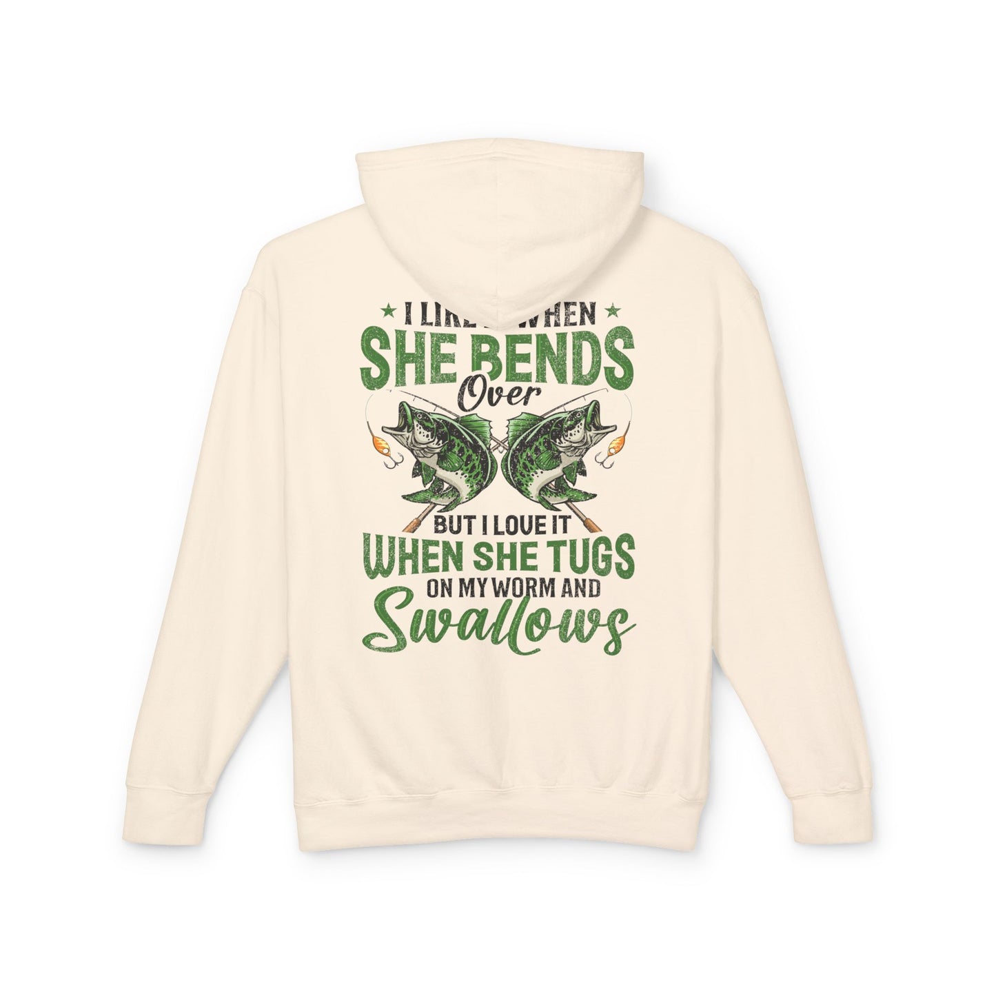 Gone Fishing Unisex Lightweight Hooded Sweatshirt | Perfect for Anglers, Fishing Gift, Outdoor Adventures, Casual Wear, Gift for Dad