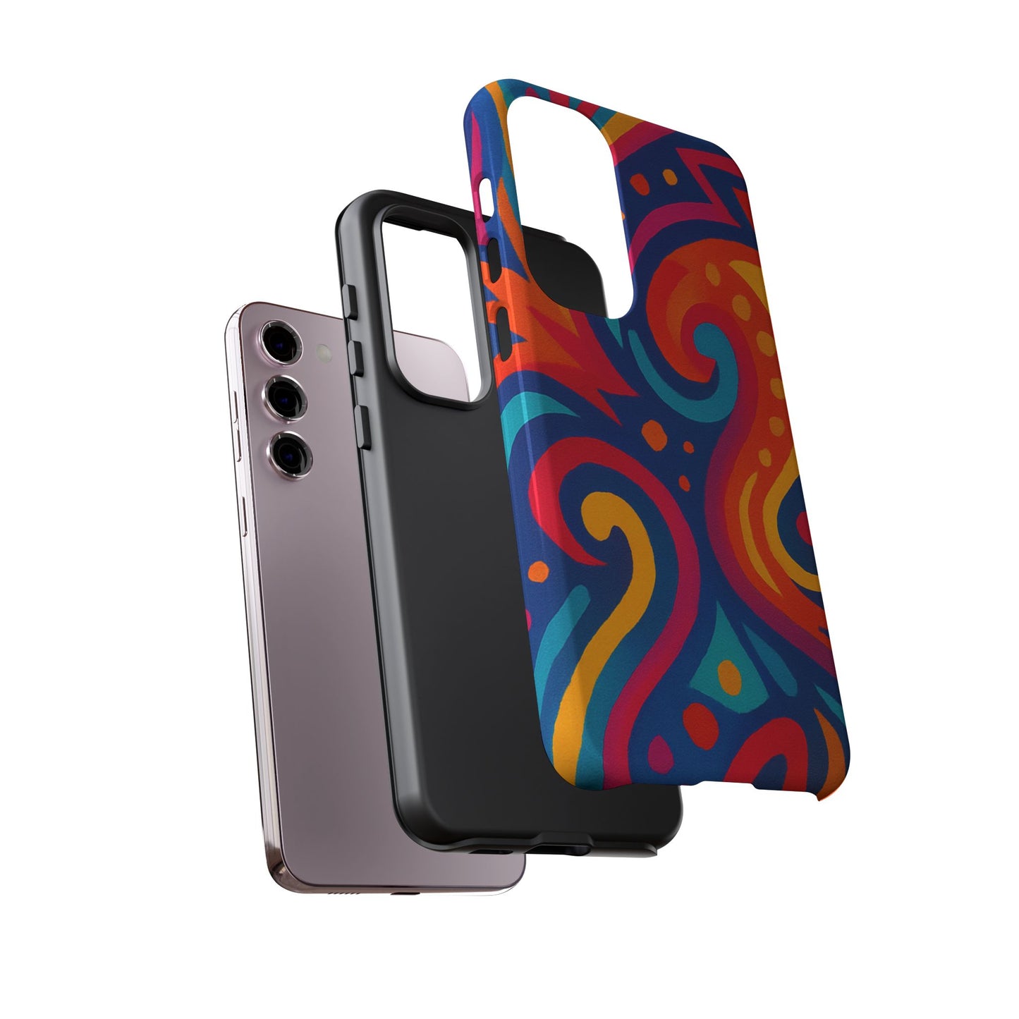 Vibrant Phone Case - Colorful Tough Case, Protective Cover, Unique Design, Trendy Gift, Phone Accessory