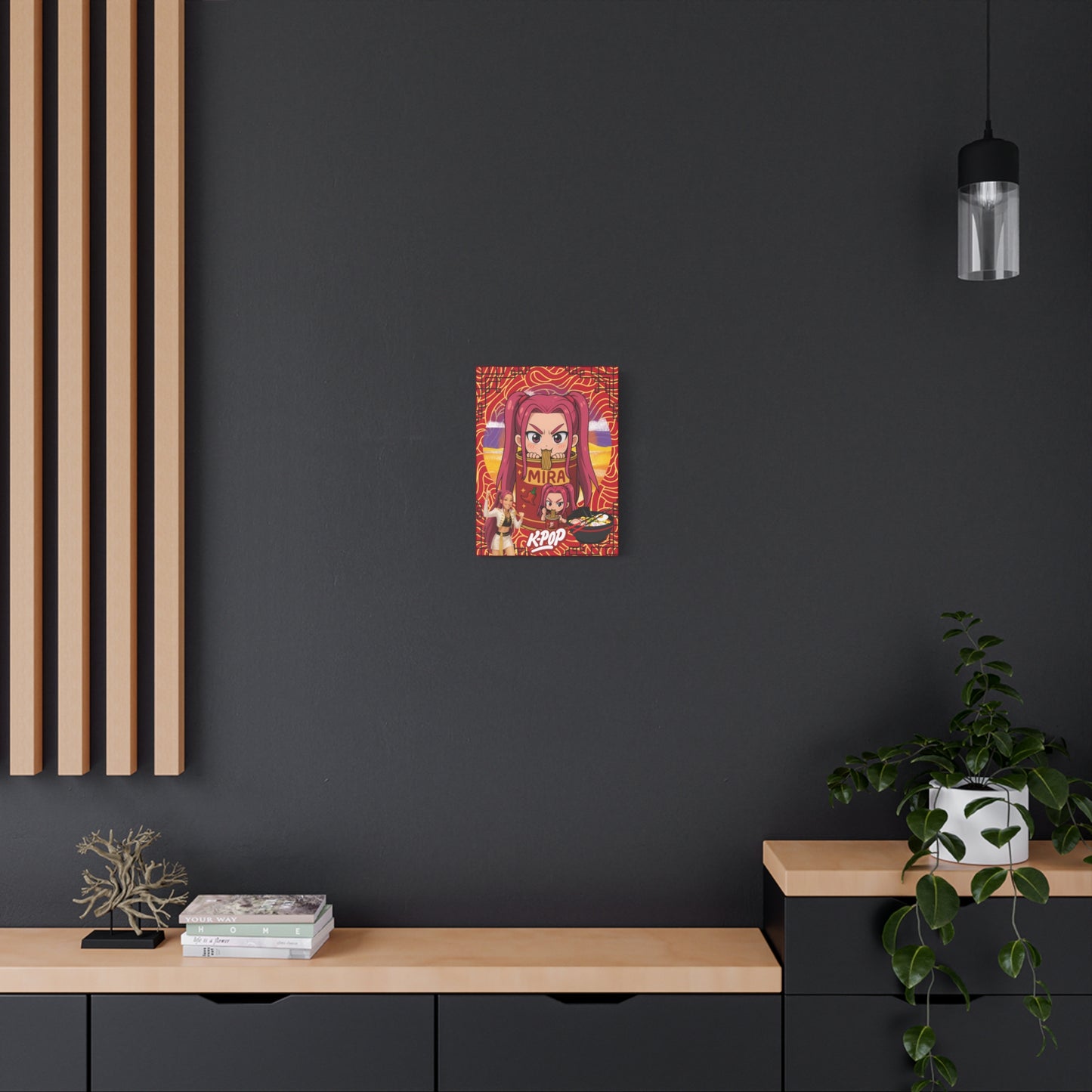 K-Pop Art Canvas Print, Perfect for Fans, Anime Wall Decor, Gift for Music Lovers, Vibrant Home Decoration, Cool Room Aesthetic