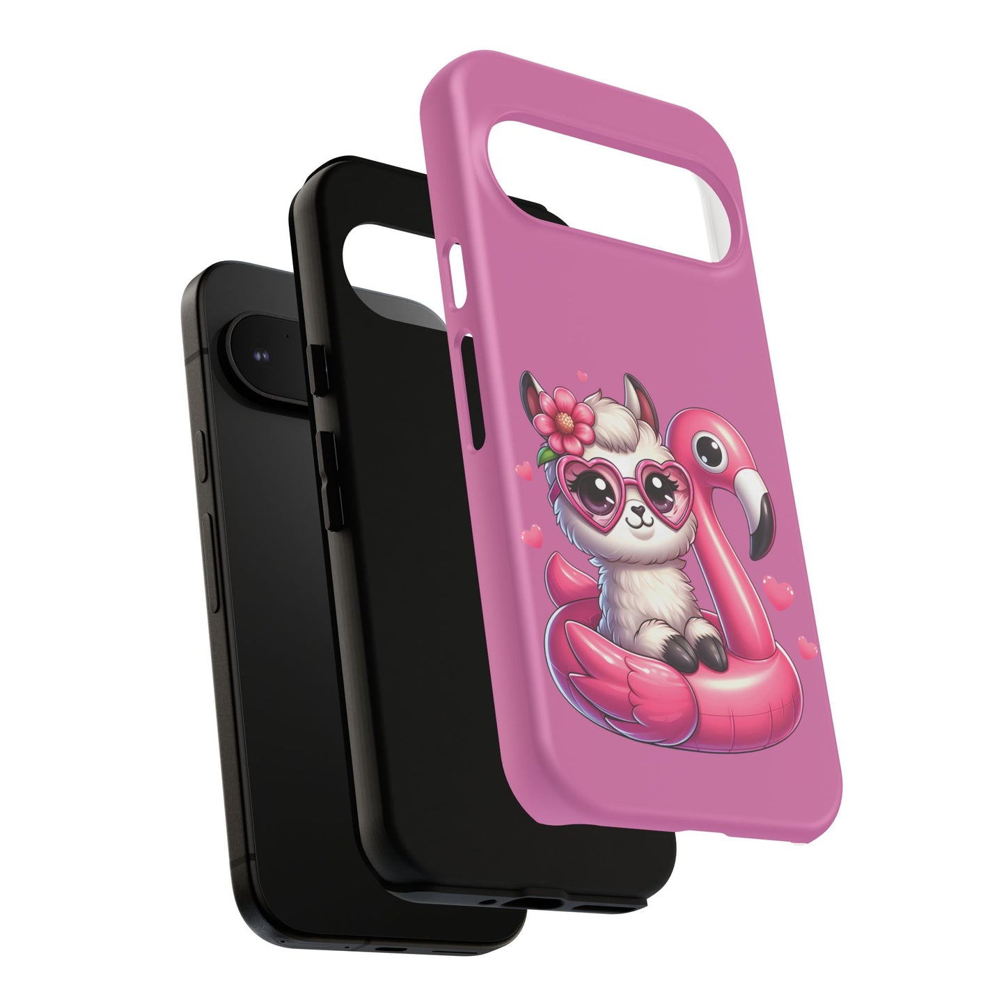 Cute Animal Phone Case, Phone Cover for Kids, Gift for Animal Lovers, Summer Vibes Accessory, Trendy Pink Case