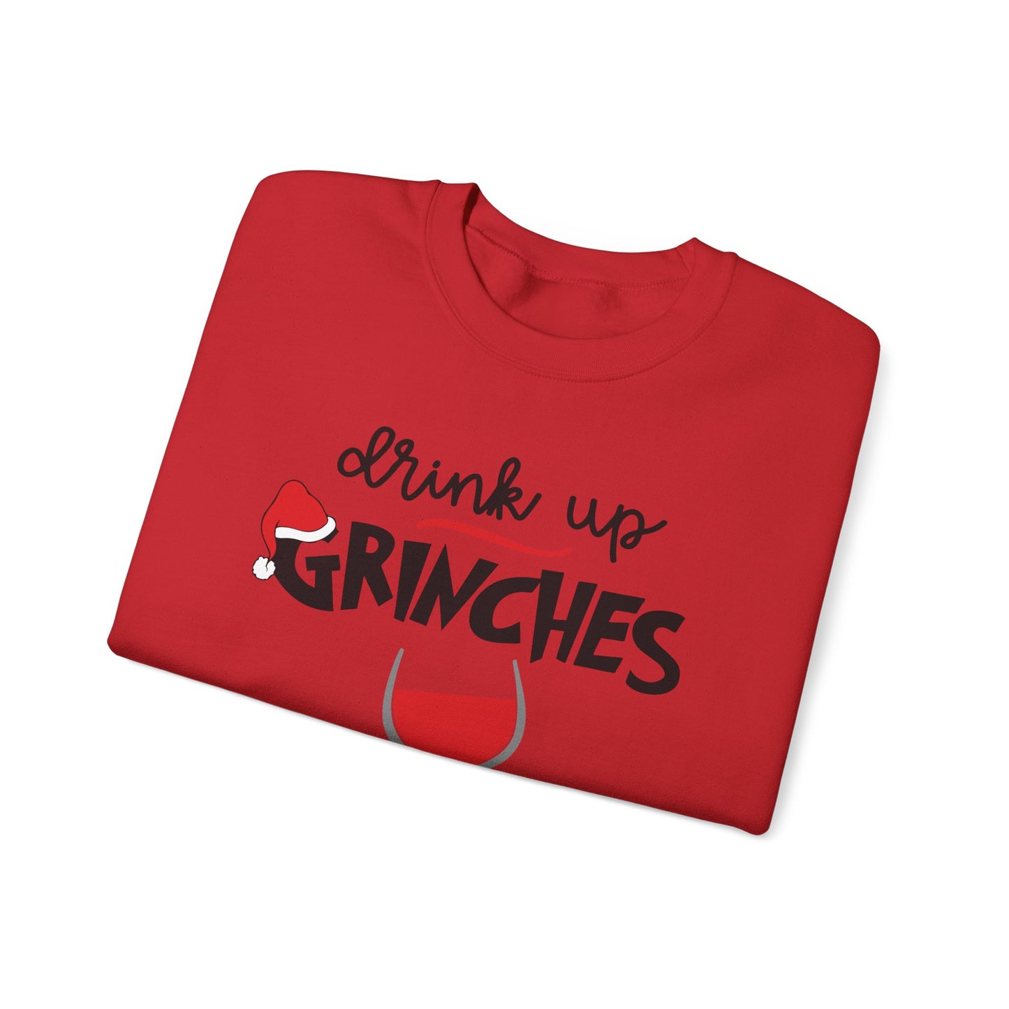 Festive Grinch Sweatshirt, Cozy Holiday Apparel, Funny Christmas Gift, Unisex Crewneck, Seasonal Loungewear, Winter Fashion