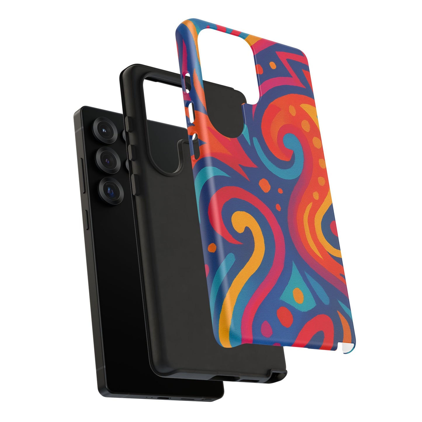 Vibrant Phone Case - Colorful Tough Case, Protective Cover, Unique Design, Trendy Gift, Phone Accessory
