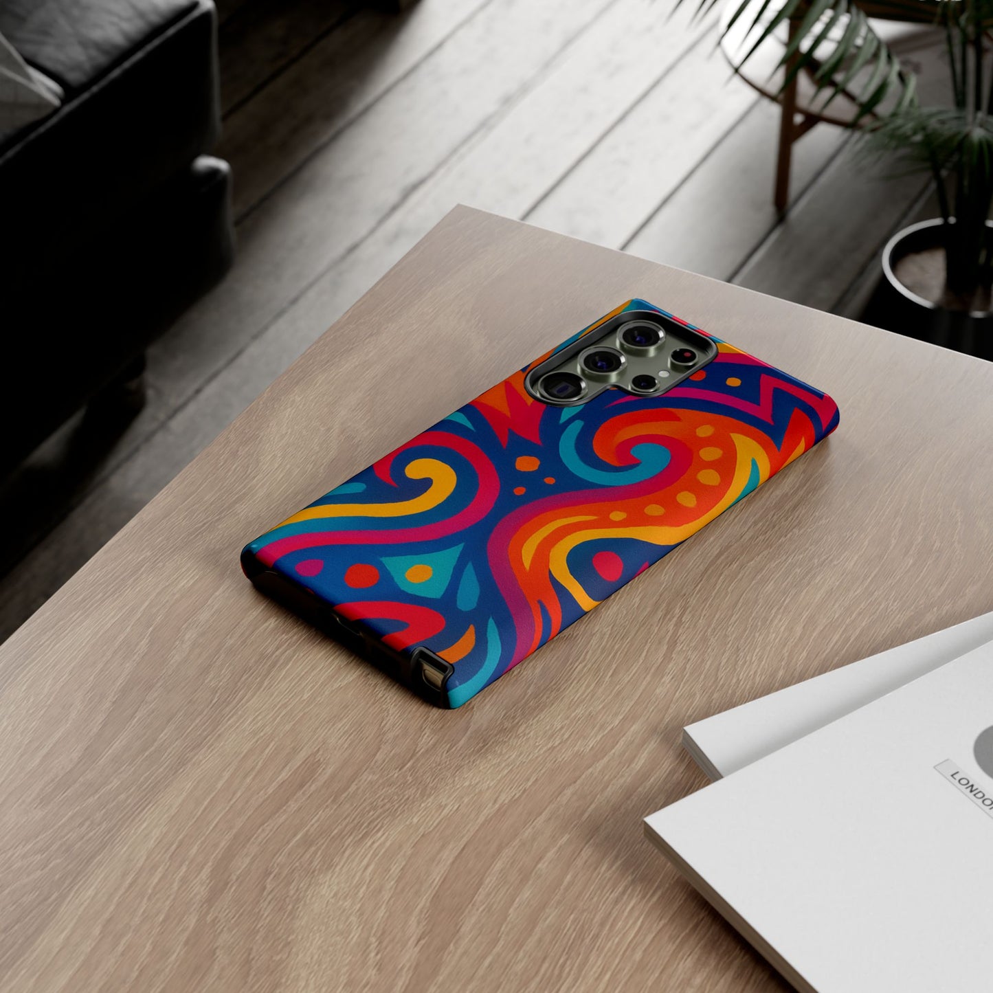 Vibrant Phone Case - Colorful Tough Case, Protective Cover, Unique Design, Trendy Gift, Phone Accessory