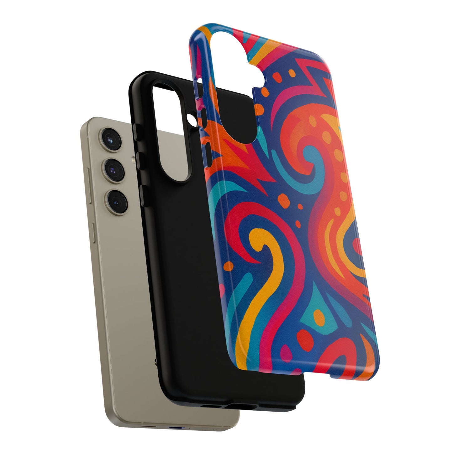 Vibrant Phone Case - Colorful Tough Case, Protective Cover, Unique Design, Trendy Gift, Phone Accessory