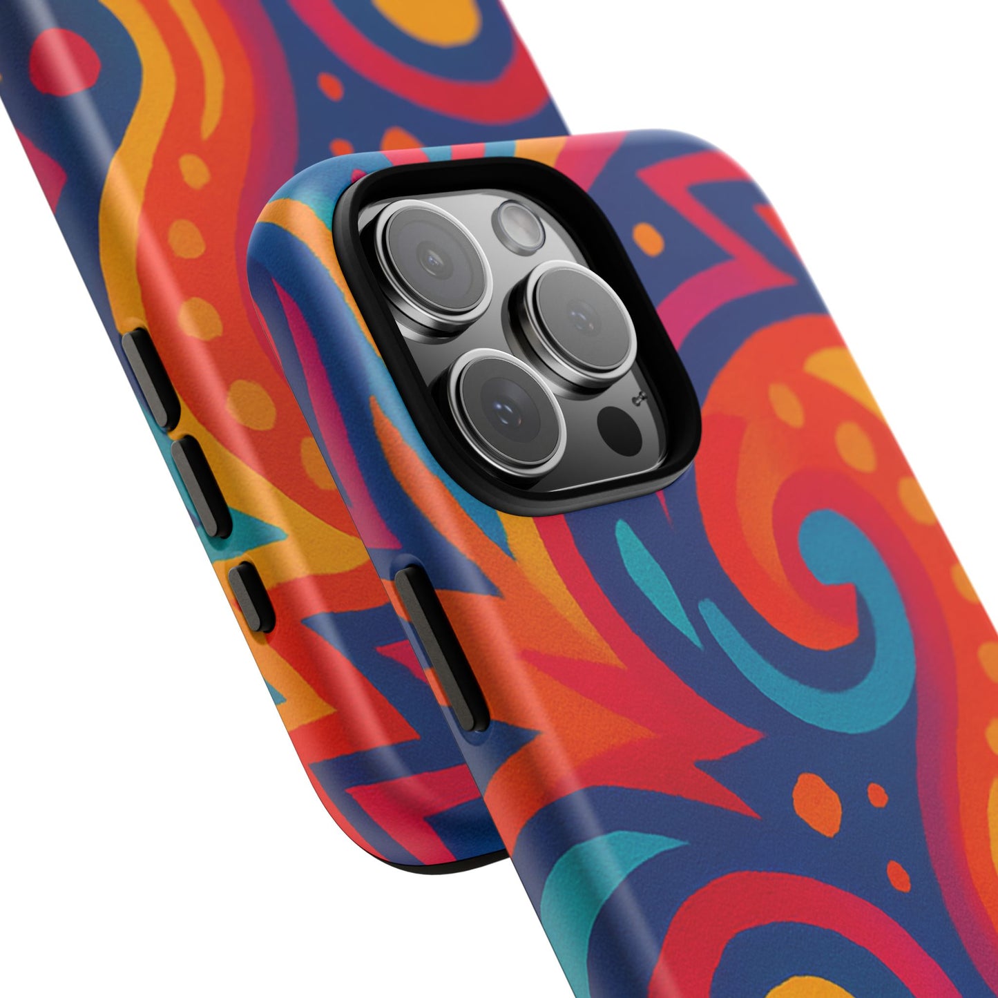 Vibrant Phone Case - Colorful Tough Case, Protective Cover, Unique Design, Trendy Gift, Phone Accessory