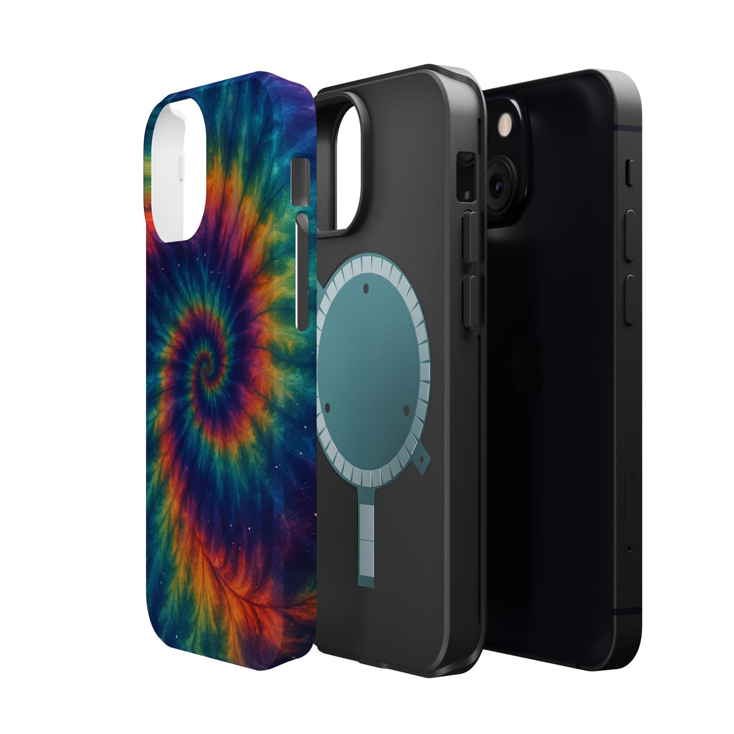 Colorful Tie-Dye Magnetic Phone Cases, Boho Phone Accessories, Unique Gift for Teens, Vibrant Phone Cover for Festivals, Summer Vibes