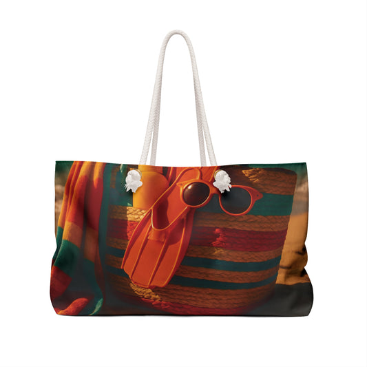 Vibrant Beach Weekender Bag, Summer Travel Tote, Coastal Getaway Essential, Beach Day Ready, Vacation Oversized Bag