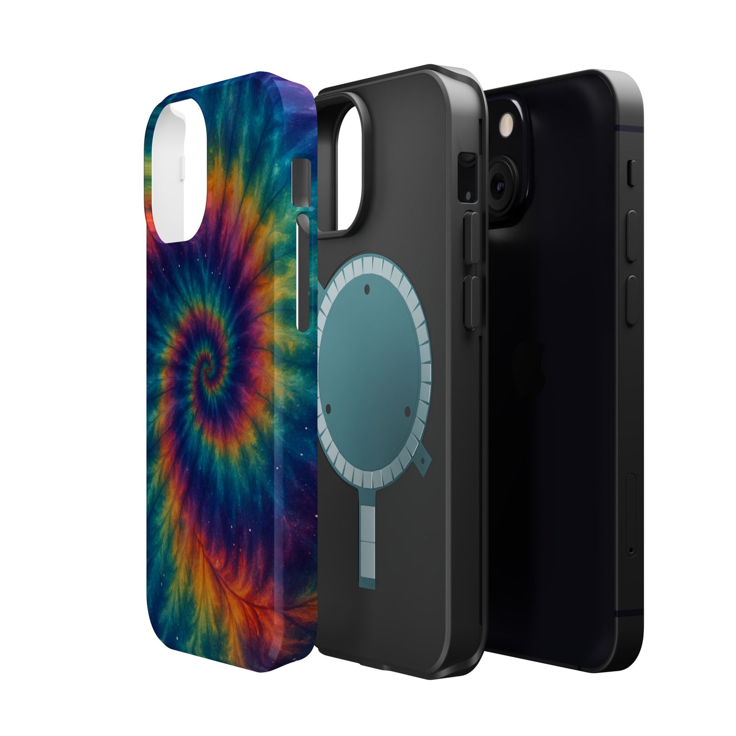 Colorful Tie-Dye Magnetic Phone Cases, Boho Phone Accessories, Unique Gift for Teens, Vibrant Phone Cover for Festivals, Summer Vibes