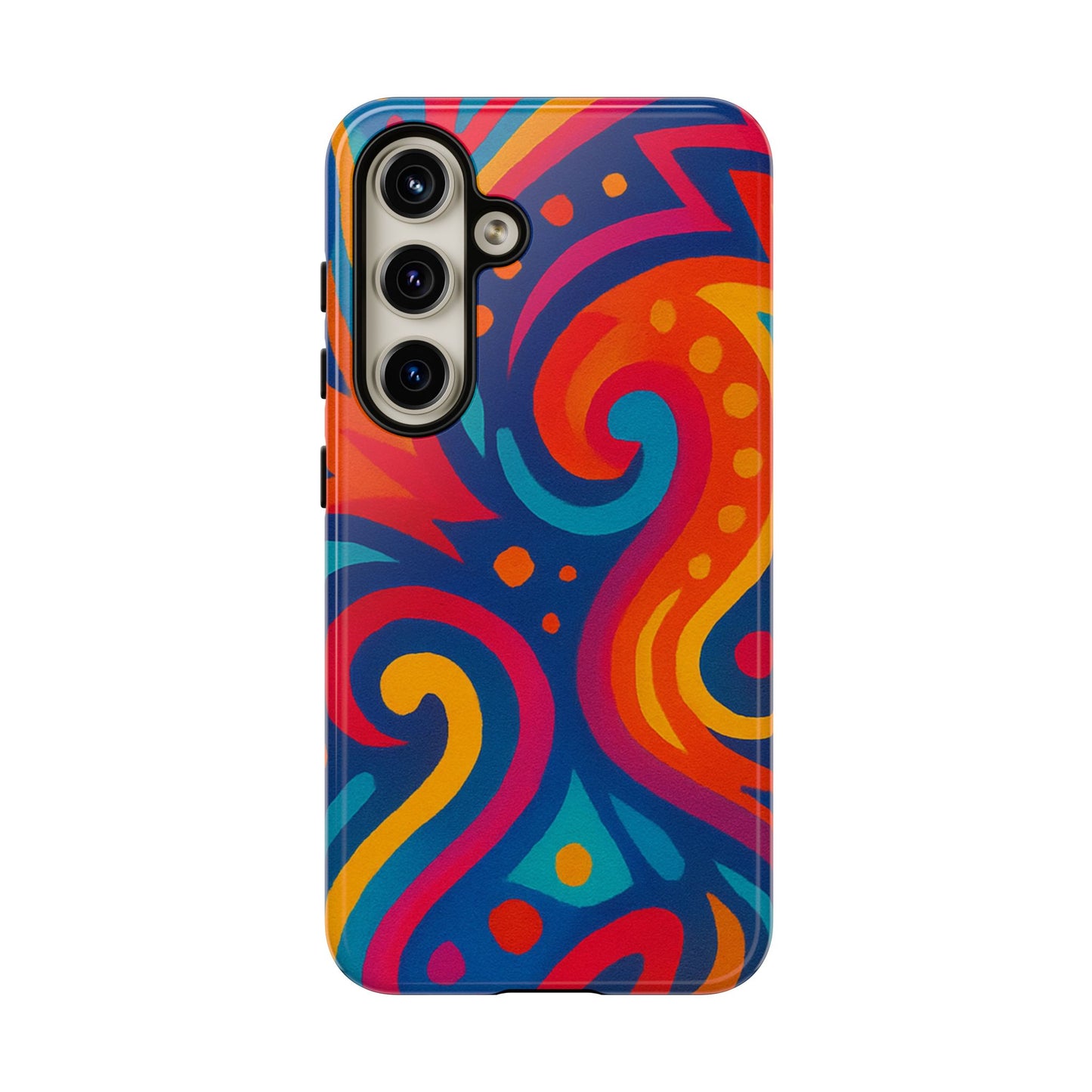 Vibrant Phone Case - Colorful Tough Case, Protective Cover, Unique Design, Trendy Gift, Phone Accessory