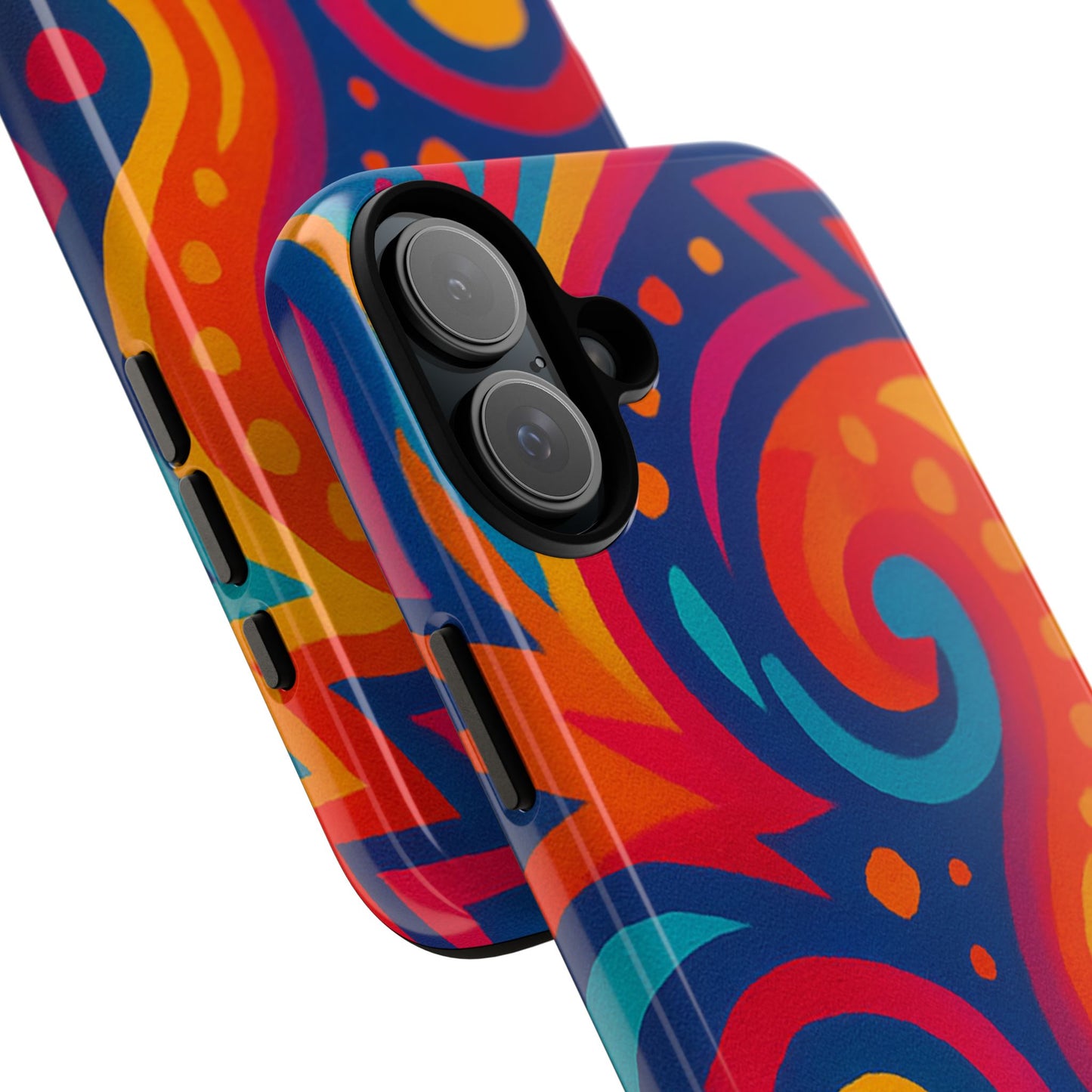 Vibrant Phone Case - Colorful Tough Case, Protective Cover, Unique Design, Trendy Gift, Phone Accessory