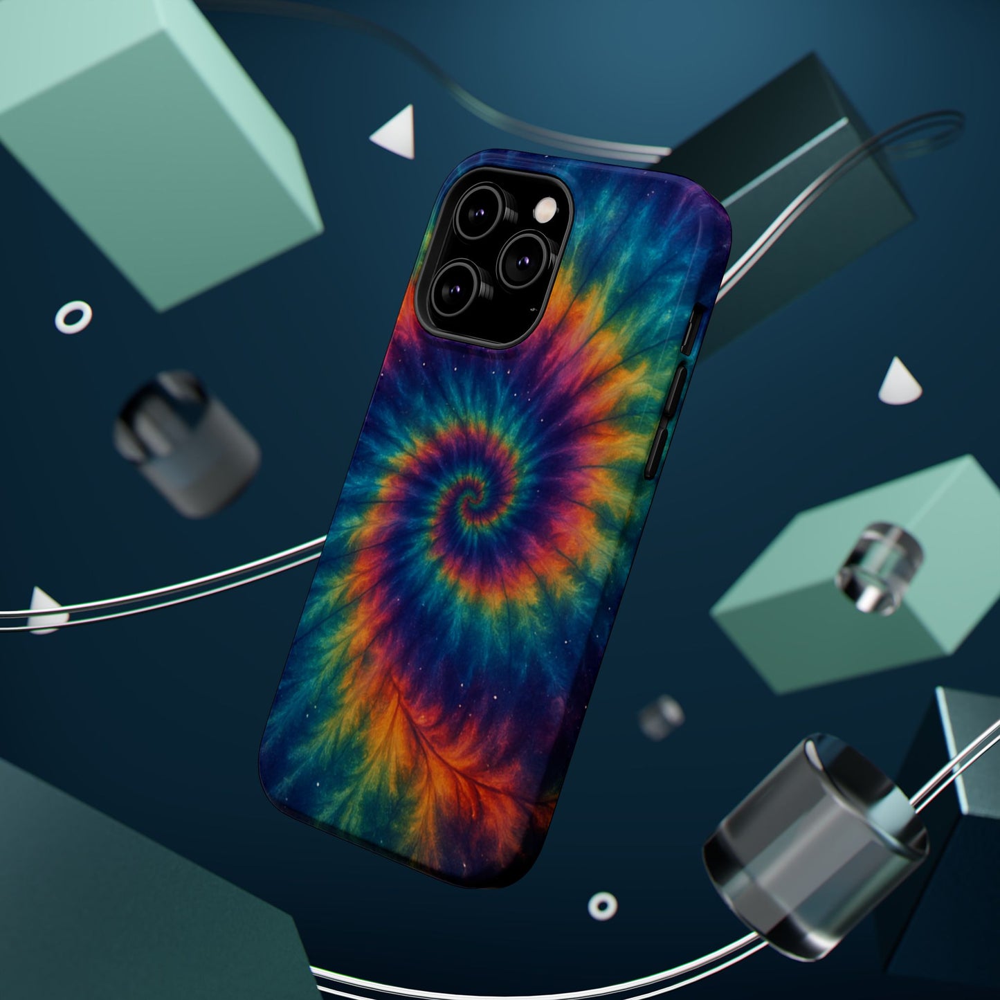 Colorful Tie-Dye Magnetic Phone Cases, Boho Phone Accessories, Unique Gift for Teens, Vibrant Phone Cover for Festivals, Summer Vibes