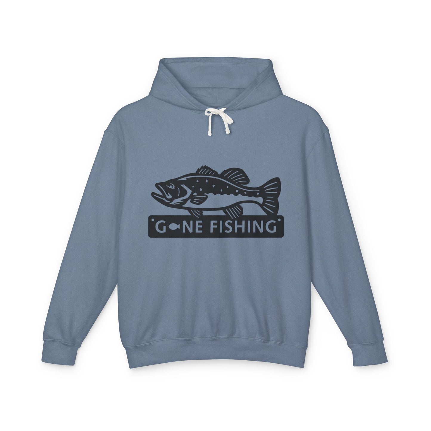 Gone Fishing Unisex Lightweight Hooded Sweatshirt | Perfect for Anglers, Fishing Gift, Outdoor Adventures, Casual Wear, Gift for Dad