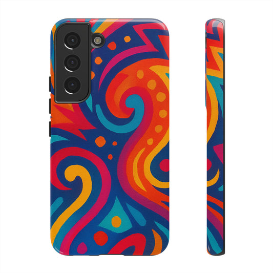 Vibrant Phone Case - Colorful Tough Case, Protective Cover, Unique Design, Trendy Gift, Phone Accessory