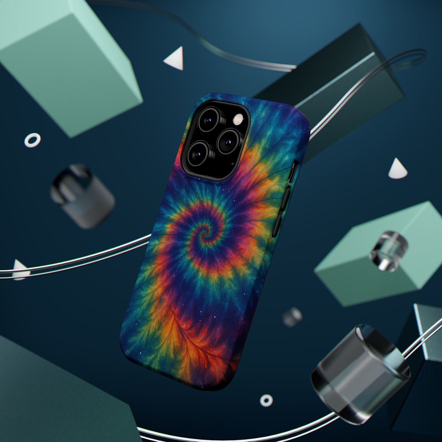 Colorful Tie-Dye Magnetic Phone Cases, Boho Phone Accessories, Unique Gift for Teens, Vibrant Phone Cover for Festivals, Summer Vibes