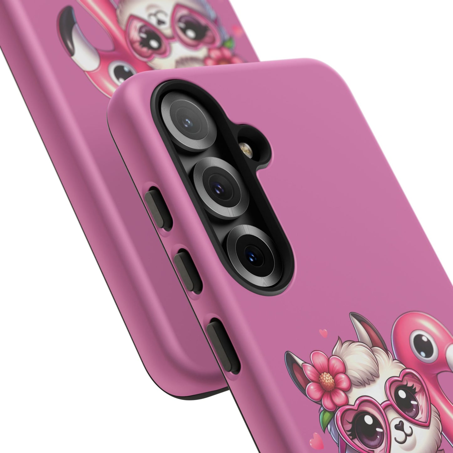 Cute Animal Phone Case, Phone Cover for Kids, Gift for Animal Lovers, Summer Vibes Accessory, Trendy Pink Case