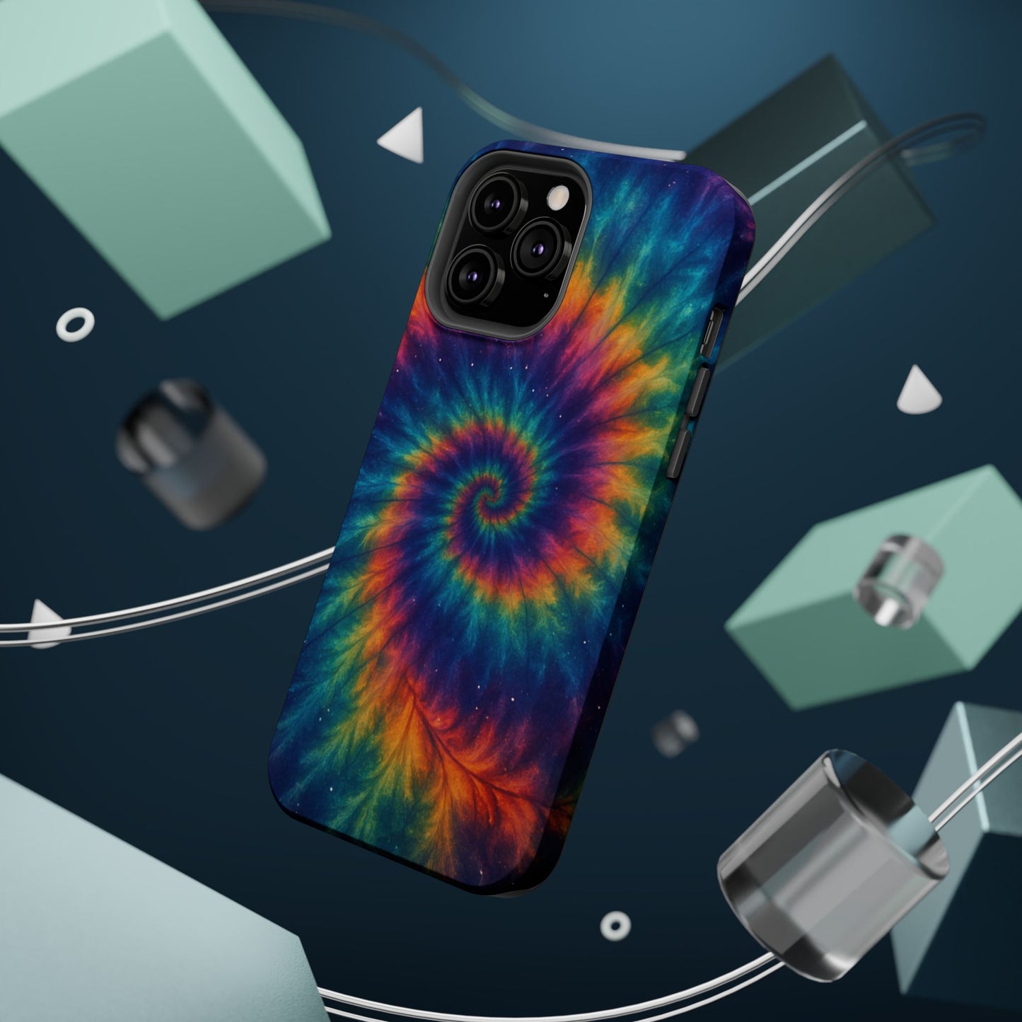Colorful Tie-Dye Magnetic Phone Cases, Boho Phone Accessories, Unique Gift for Teens, Vibrant Phone Cover for Festivals, Summer Vibes