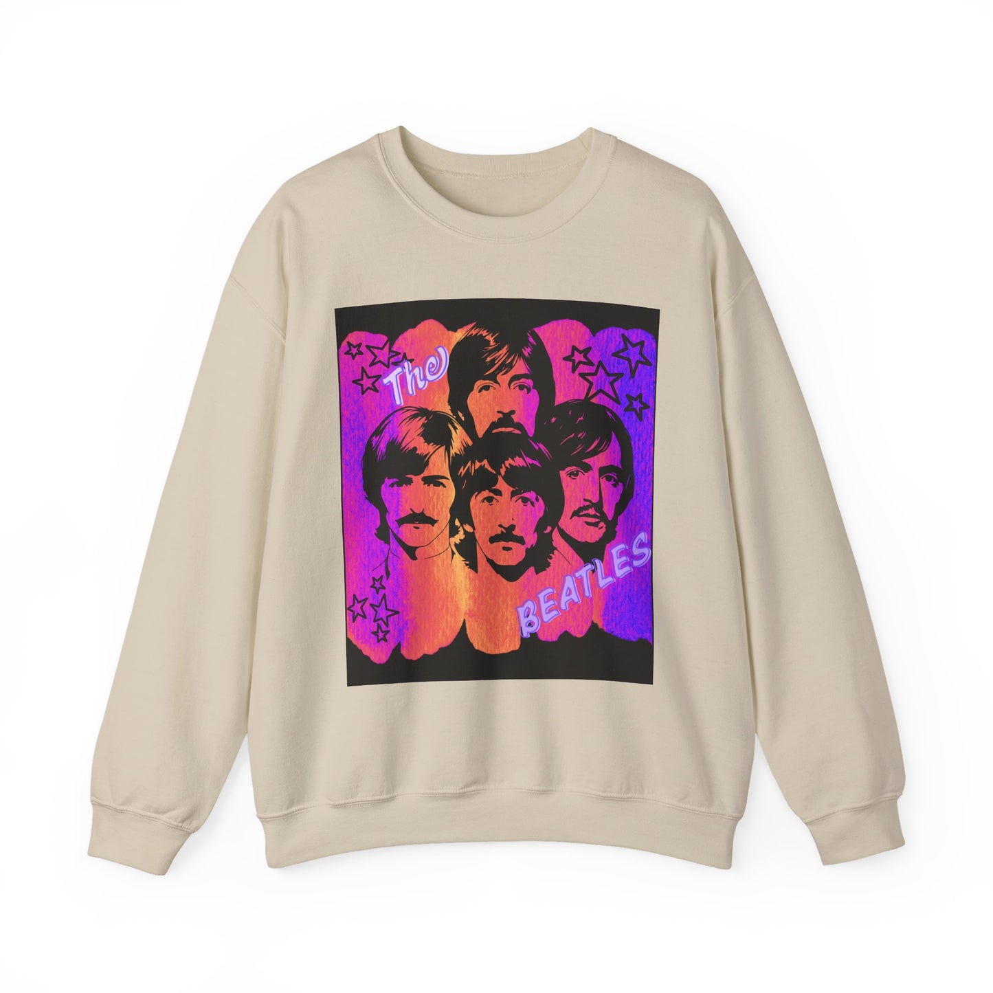 Retro Beatles inspired Crewneck Sweatshirt, Unisex Sweatshirt, Music Lover Gift, 60s Vintage Style, Cozy Casual Wear