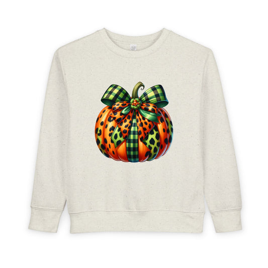 Cozy Toddler Sweatshirt with Pumpkin Design - Perfect for Fall, Halloween, Cute Kids Apparel, Seasonal Fashion, Pumpkin Lovers Gift