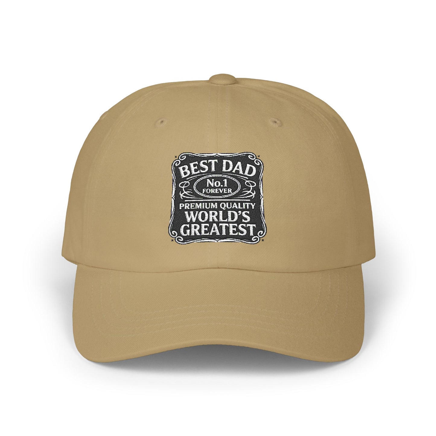 Classic Dad Cap - Best Dad Number 1 Hat, Perfect Father's Day Gift, Casual Style Cap, Unisex Fashion Accessory, Everyday Wear