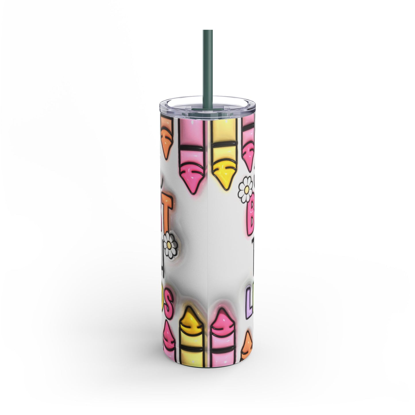 Colorful Teacher's Tumbler, Motivational Drinkware for Educators, Inspirational Gift for Teachers, School Supplies, Classroom Essentials